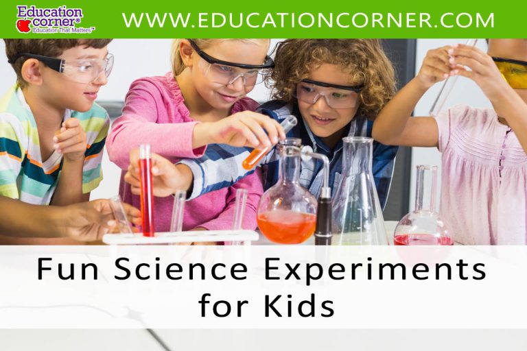 30 Fun & Easy Science Experiments for Kids - Education Corner