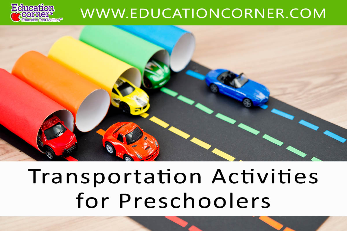 Transportation activities for kids and preschoolers