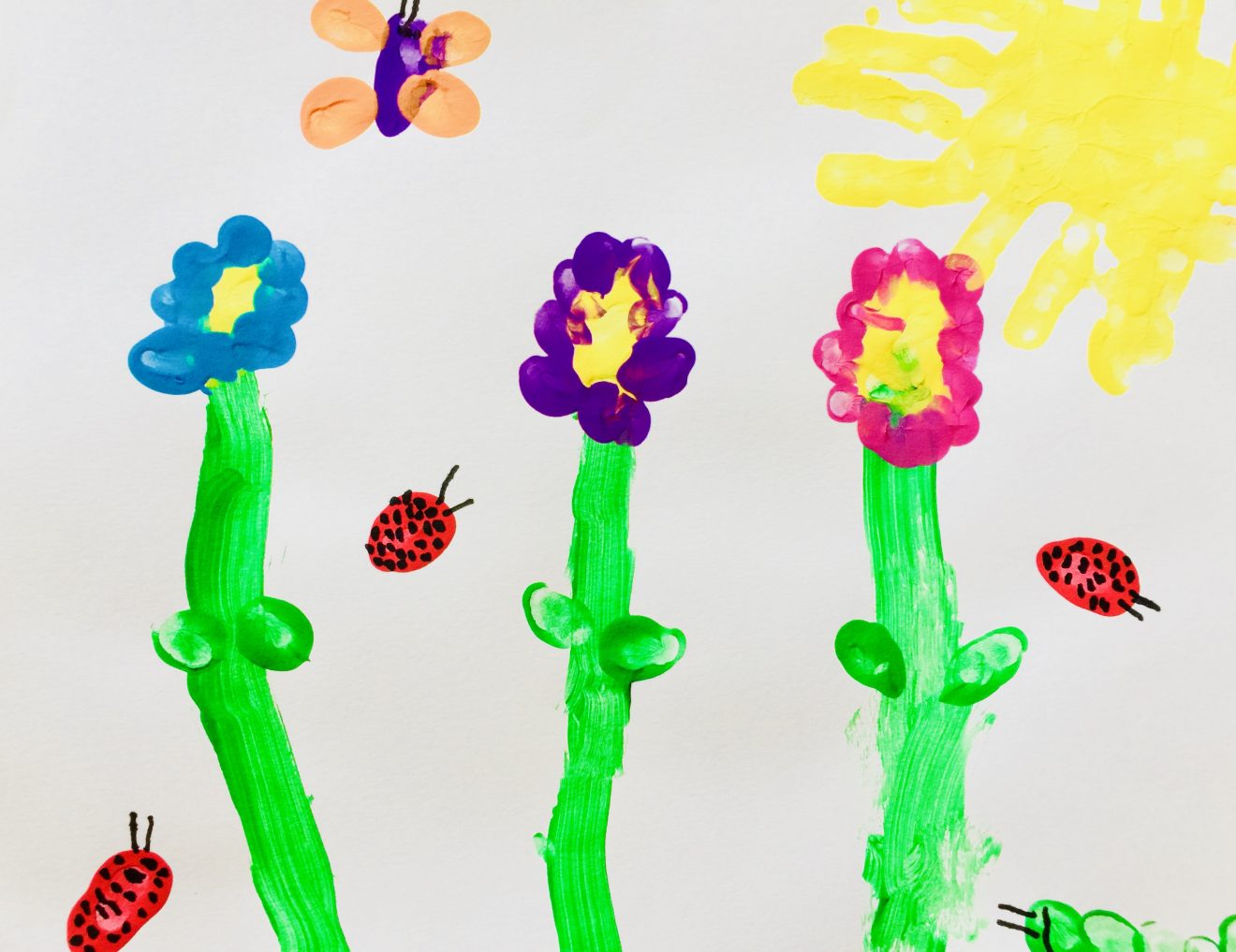 Flower Finger Painting