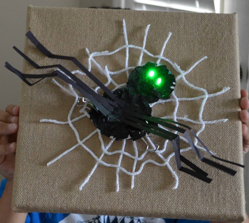 Spiders with Light-Up Eyes