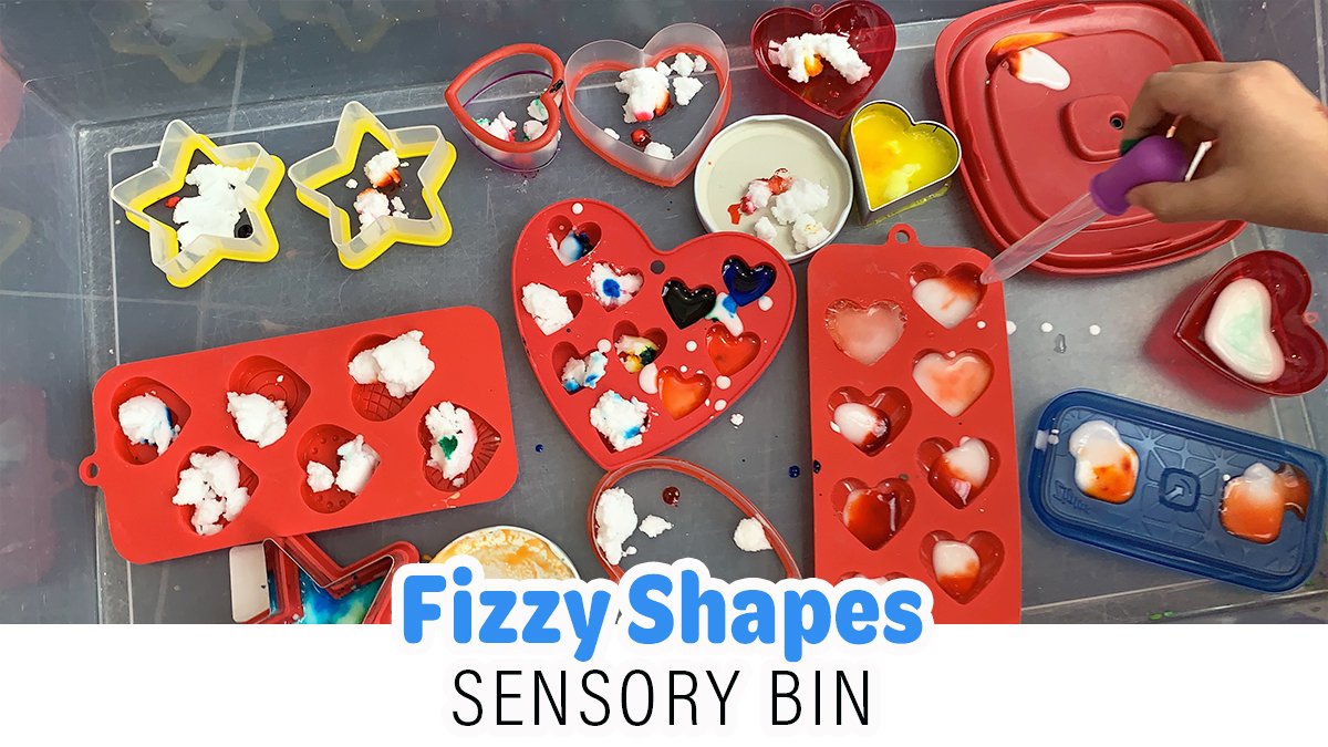 Fizzy Shapes Sensory Bin