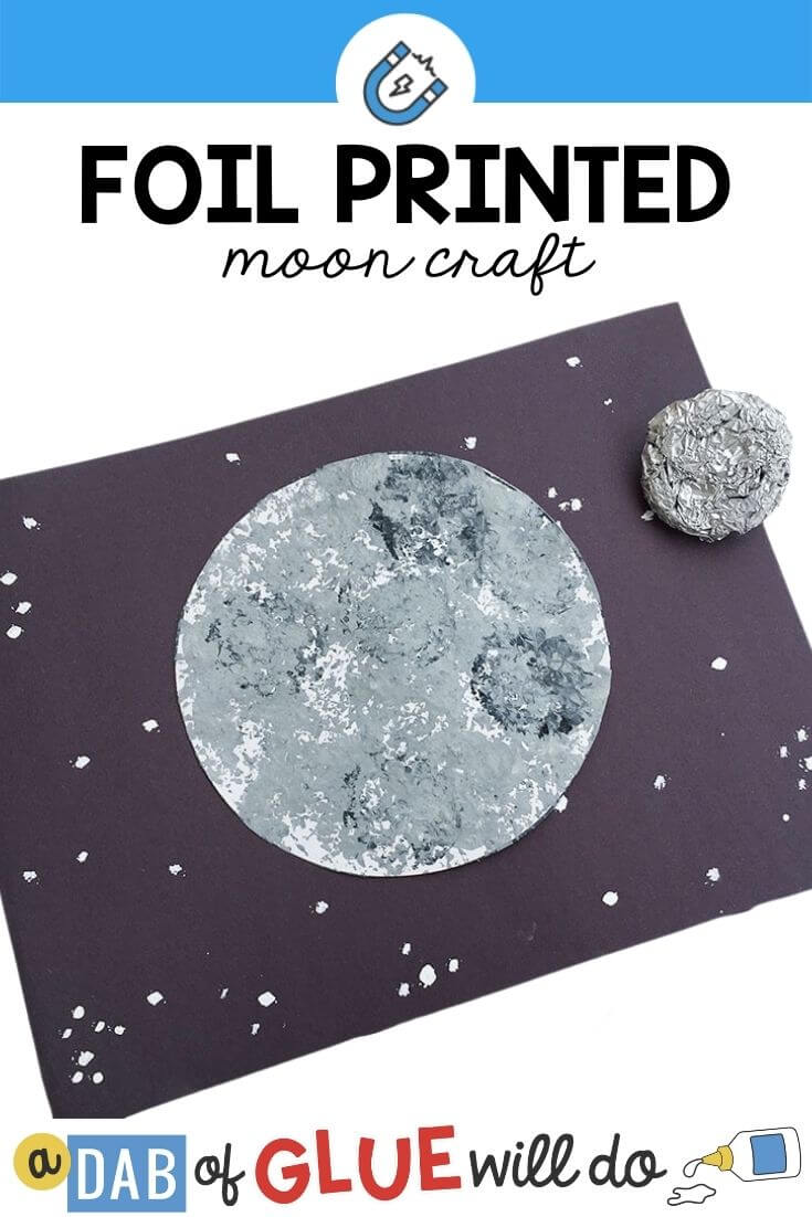Foil Painted Moon Craft