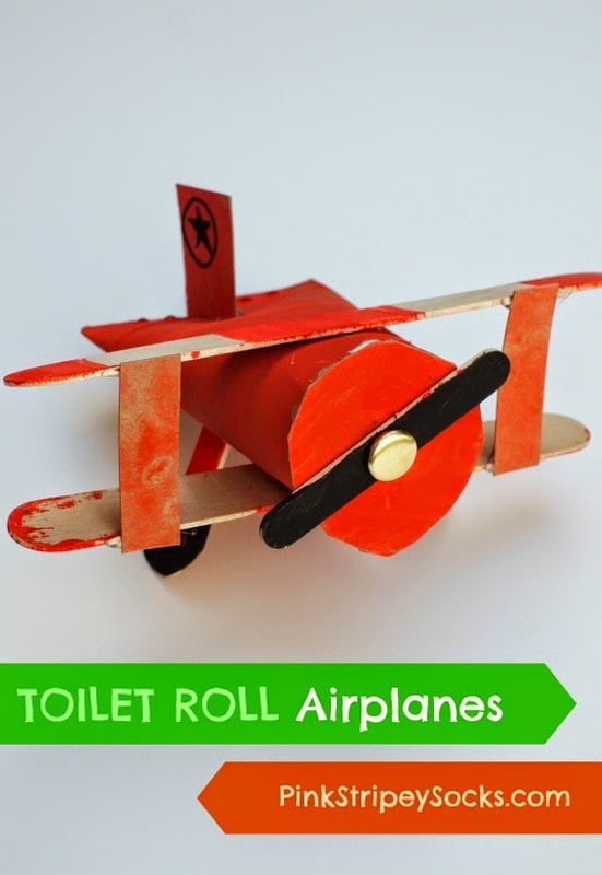 Toilet Roll Biplane Craft