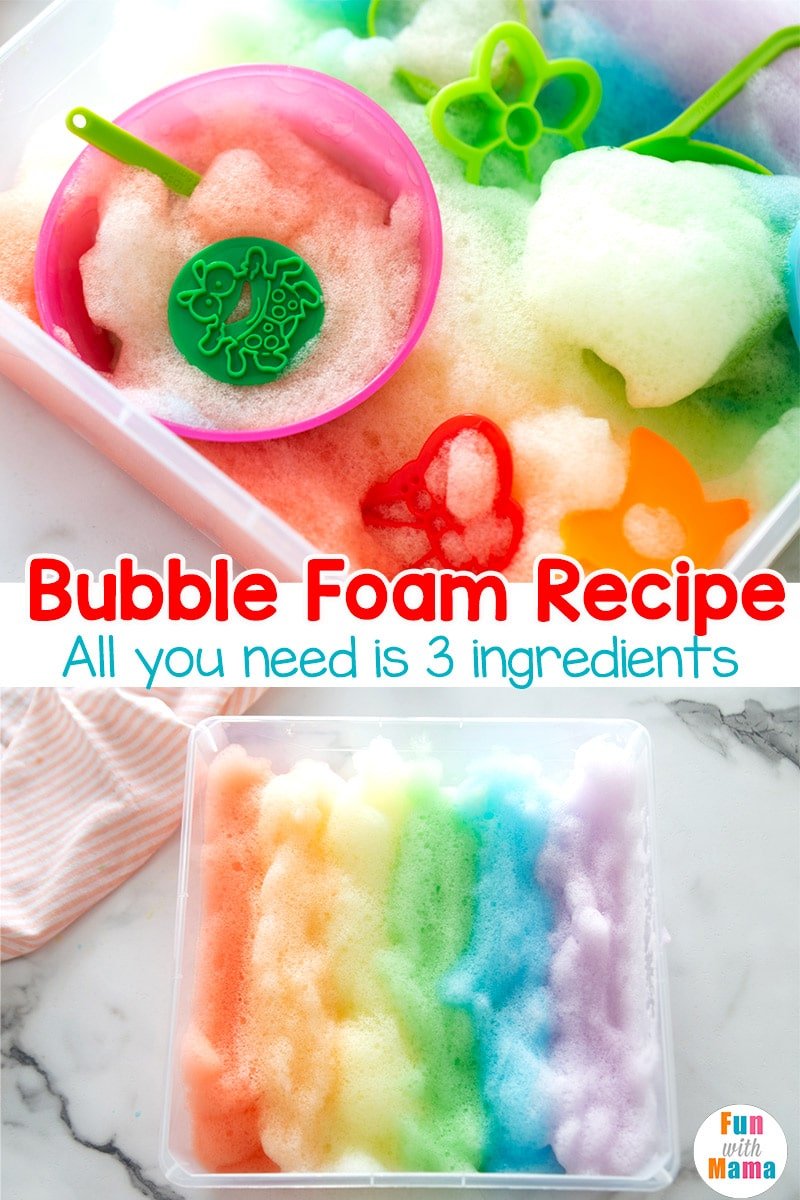 Rainbow Bubble Foam Recipe