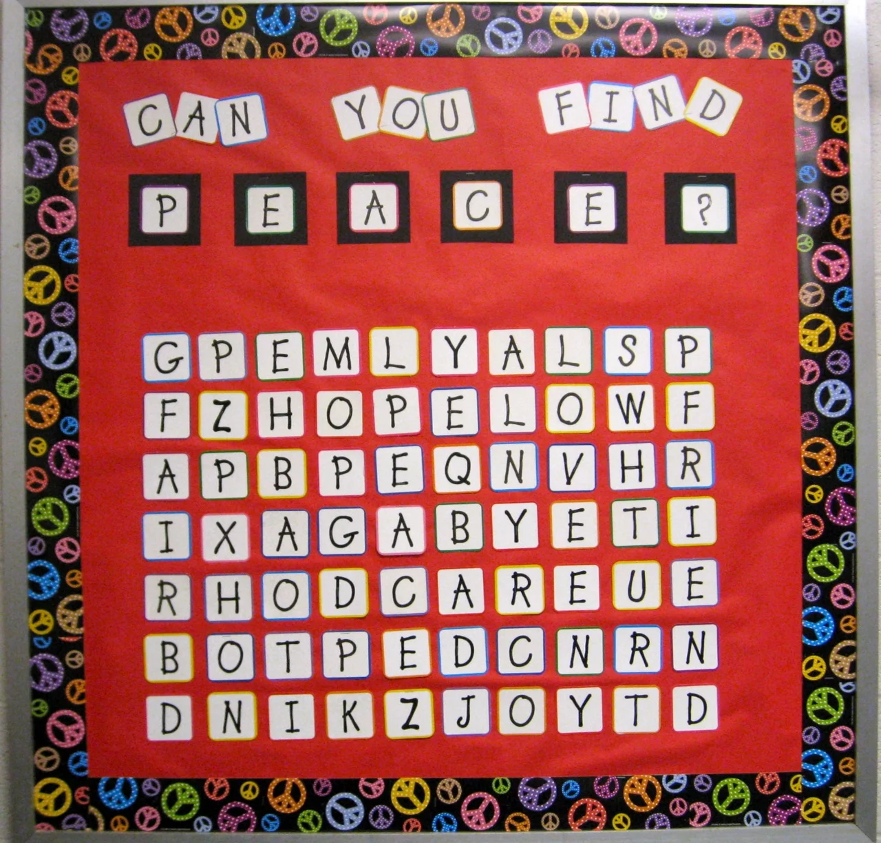 Giant Word Search Board
