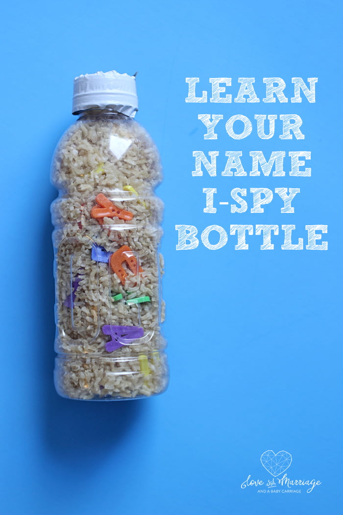 Learn Your Name I-spy Bottle