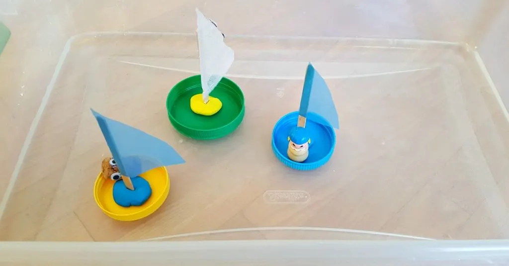 Jar Lid Boats Water Play