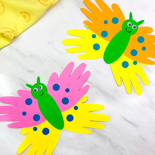 Handprint Butterfly Craft For Kids
