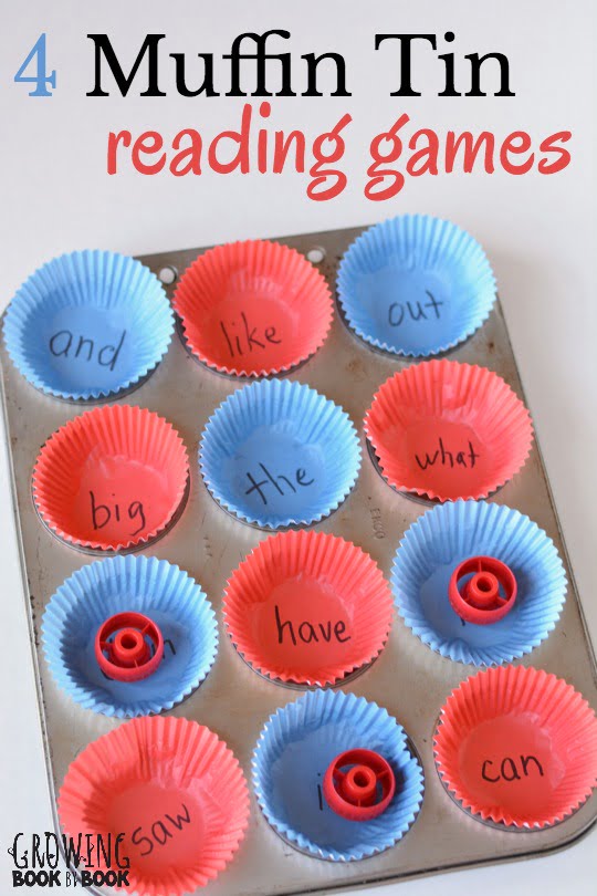 Muffin Tin Reading Games