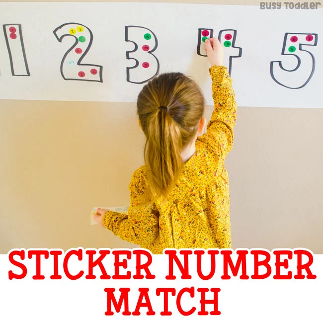 Easy Sticker Number Match