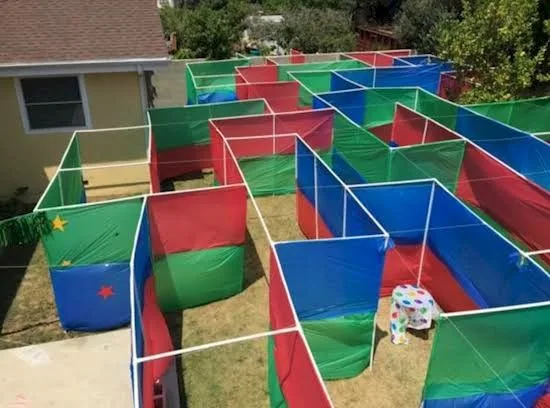 The Great Pipe and Fabric Maze Creation