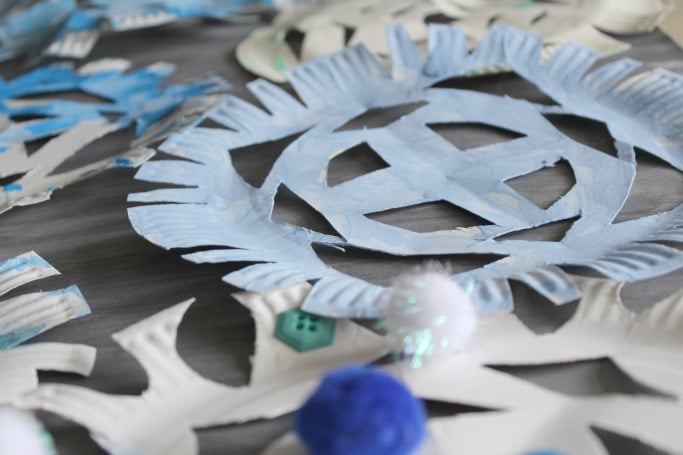 Paper Plate Snowflakes