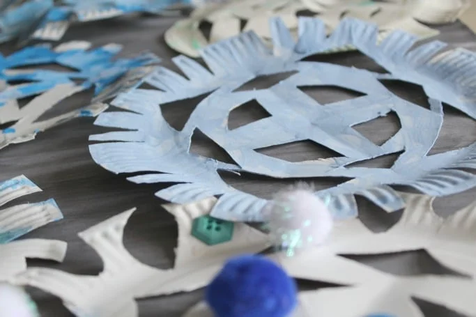 Paper Plate Snowflakes