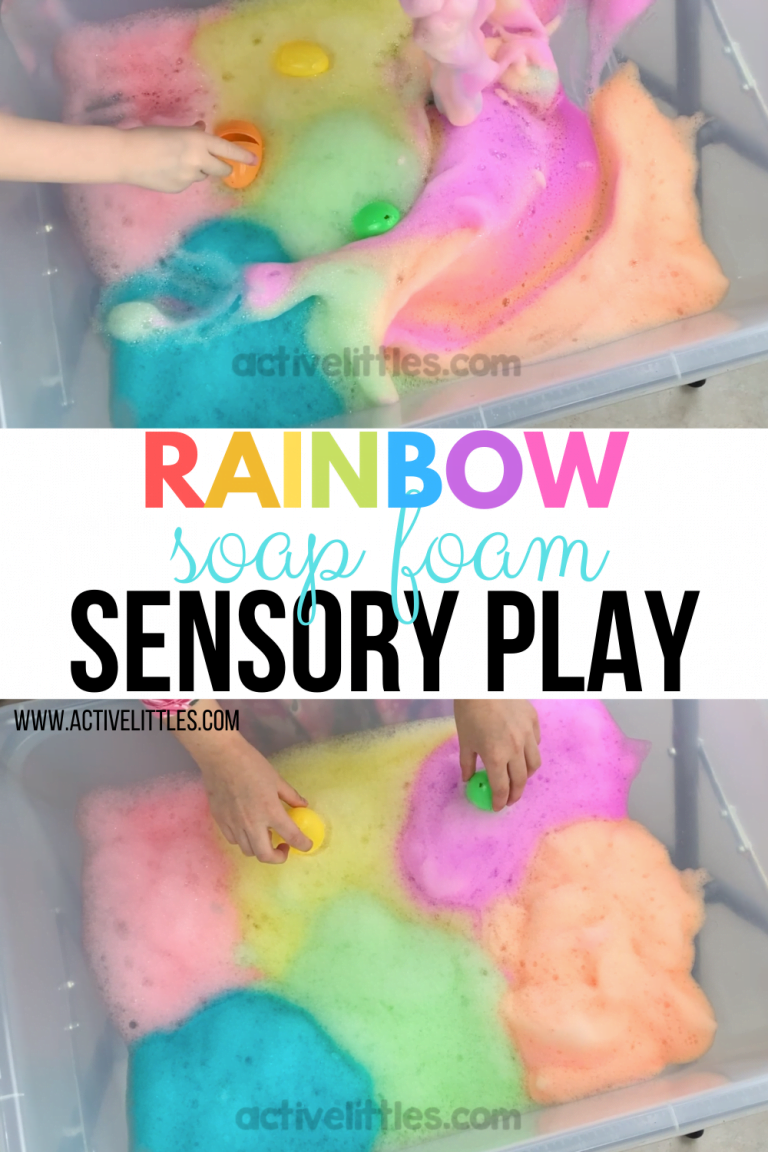Rainbow Soap Foam Sensory Play
