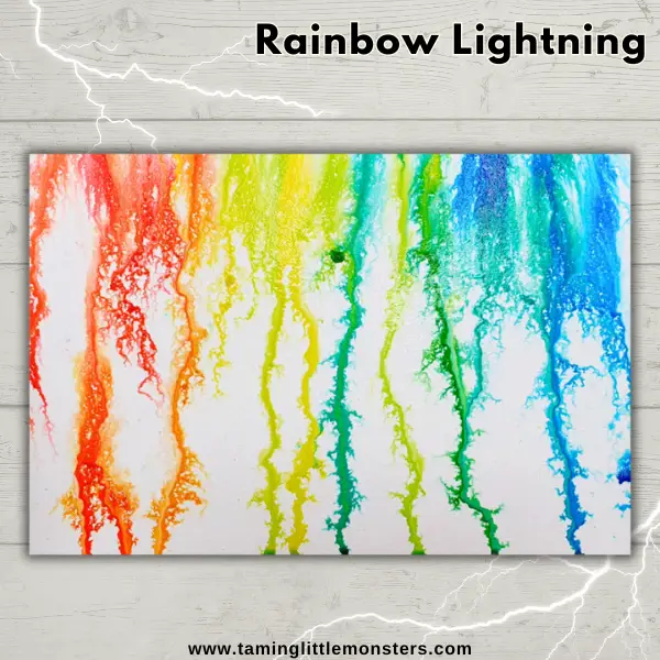 Make Rainbow Lightning Art