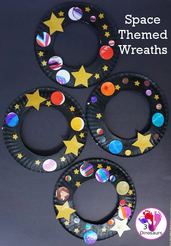 A Fun Space Theme Wreath