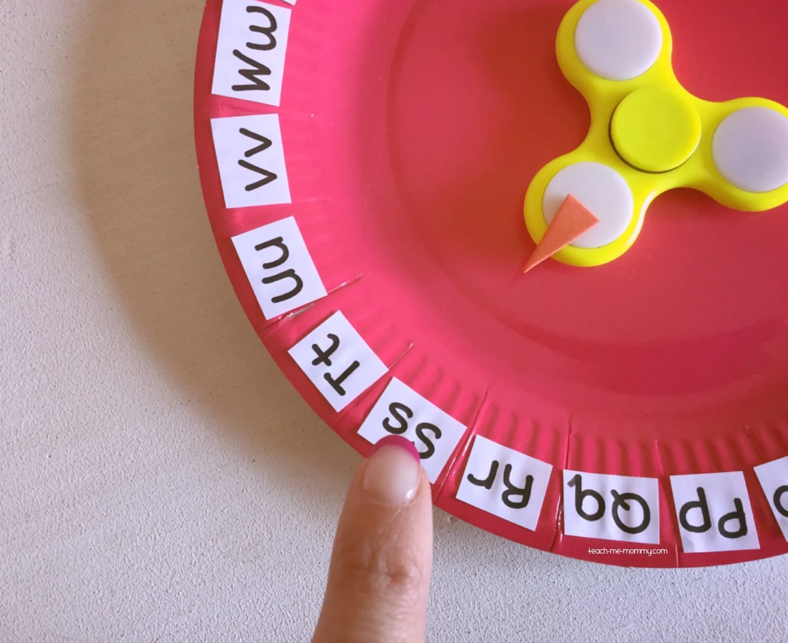 Paper Plate & Spinner Literacy Games