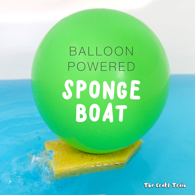 Balloon Powered Sponge Boat