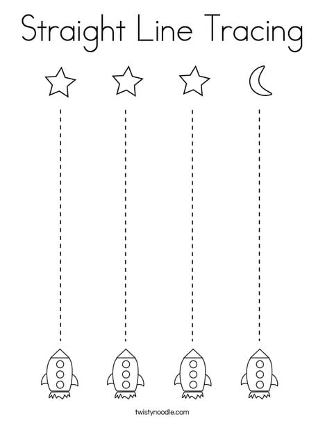 Straight Line Tracing Activity