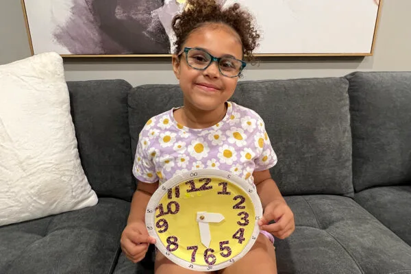Paper Plate Clock to Practice