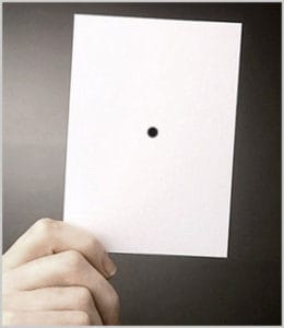 The black dot