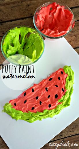 Puffy Paint Watermelon