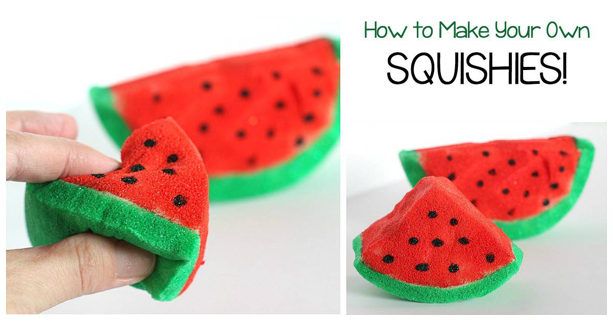 DIY Watermelon Squishy Toy