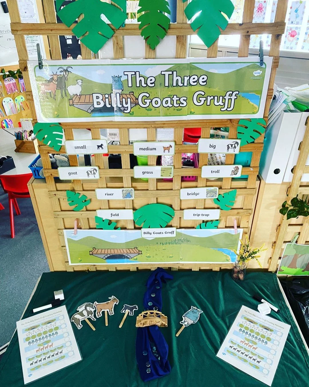 The Three Billy Goats Gruff Word Wall