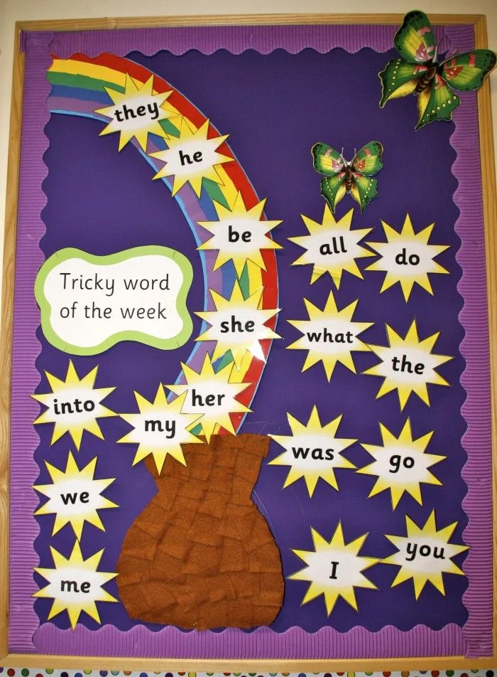 Stars of the Rainbow Word Wall