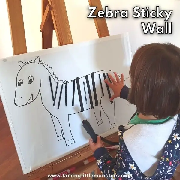 Zebra Sticky Wall